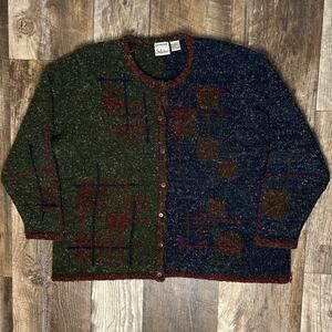 Vintage Fairycore Goblincore Hard Embroidered Cardigan 2X